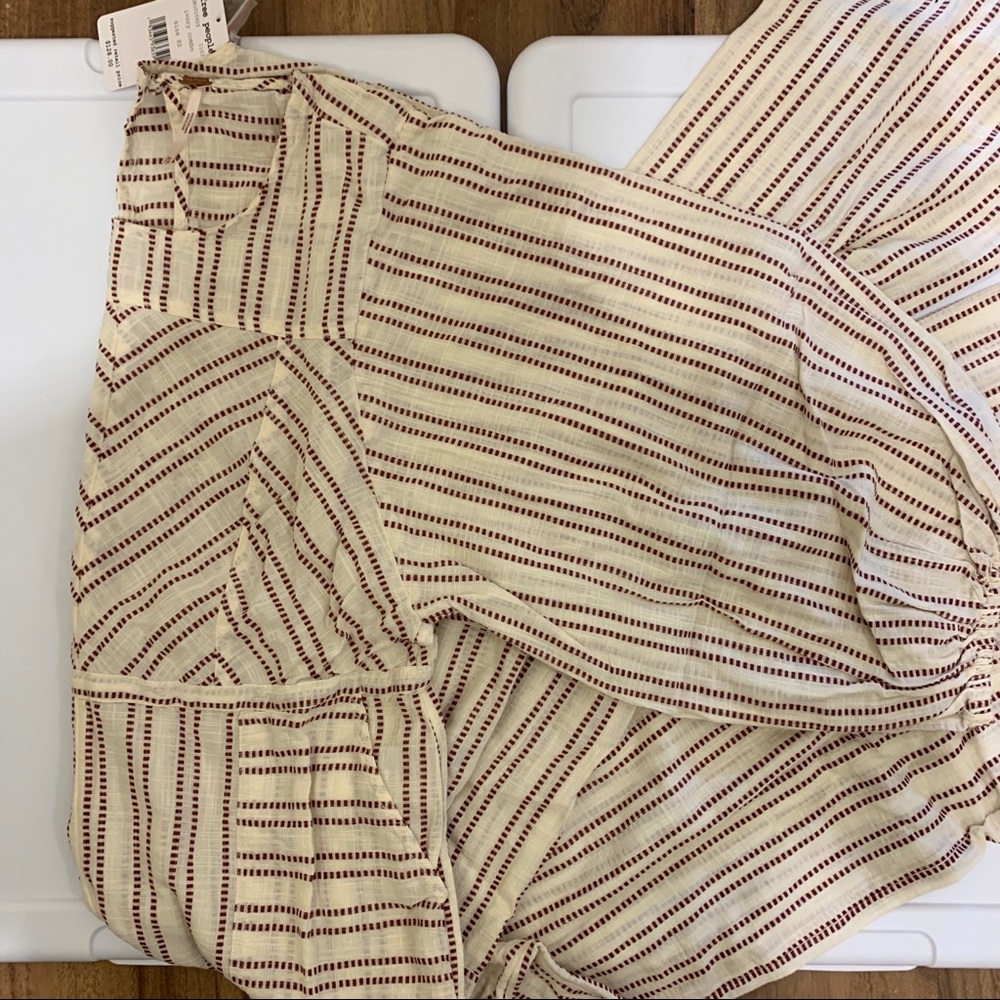 NWT Free People Kenny Striped Jumpsuit - Picture 5 of 5